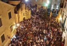 ЦРНОГОРСКА ПОЛИЦИЈА ЗАБРАНИЛА ЛИТИЈУ НА ЦЕТИЊУ!