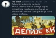 ФУНКЦИОНЕР ПАРТИЗАНА објавио слику у којој се ИСМЕВАЈУ Срби протерани из Книна (ФОТО) ФУНКЦИОНЕР ПАРТИЗАНА