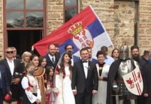 СРПСКИ ПАР ИЗ СКОПЉА СЕ ВЕНЧАО У ГРАЧАНИЦИ: Орило се “ОЈ КОСОВО, КОСОВО“ (ВИДЕО)