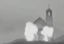 ДУГО ЗАБРАЊИВАНИ СНИМАК: Албанци дижу у ваздух српску средњовековну цркву (ВИДЕО) ДУГО ЗАБРАЊИВАНИ СНИМАК