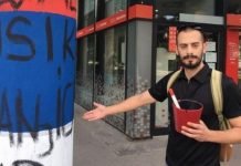 Усред Новог Сада скрнавио ТРОБОЈKУ: ПРОВОЦИРАО дан пред велики српски празник (ФОТО)